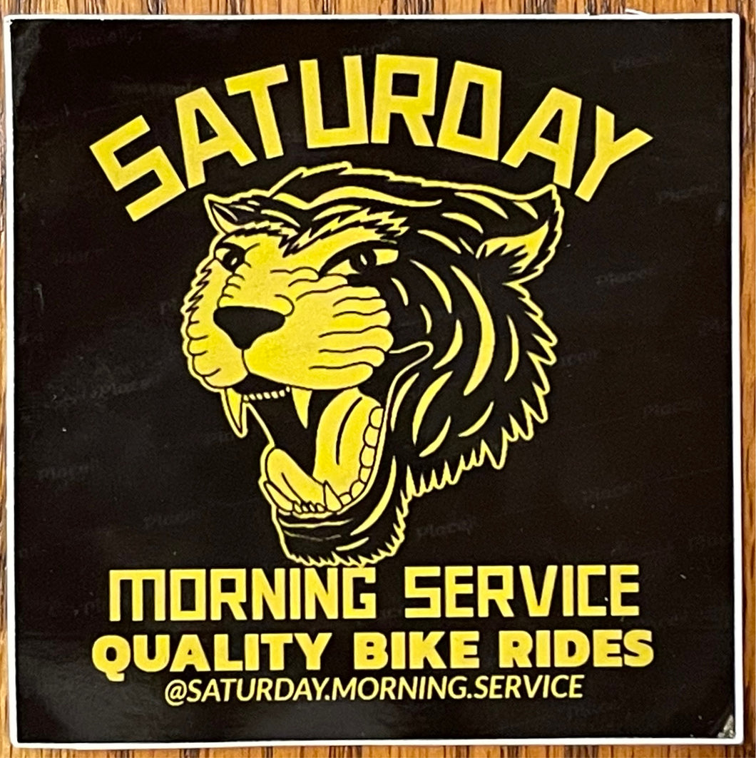 Saturday Morning Service Decal